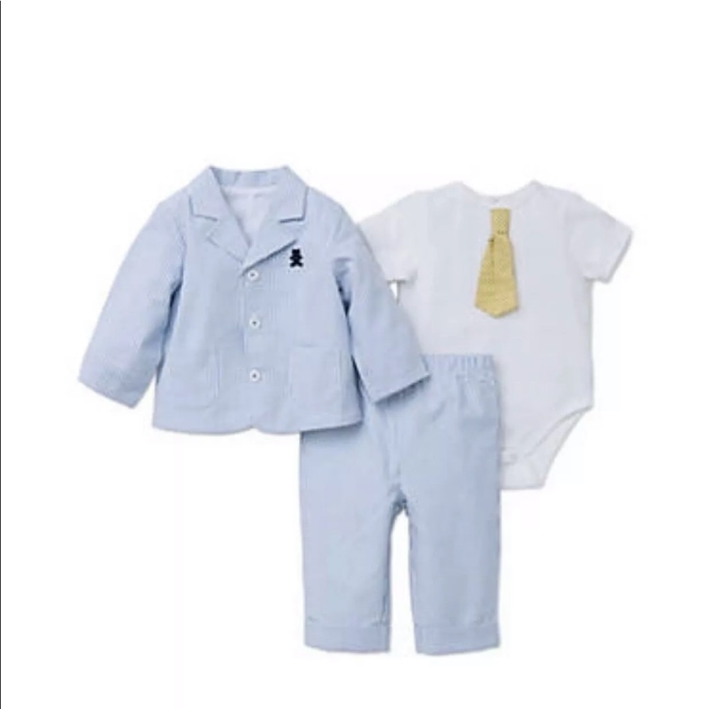 LITTLE ME BABY BOY 3 PIECE SUIT SZ 3 MONTHS NWT